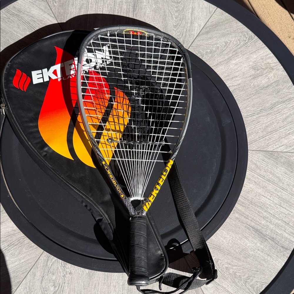Black and Yellow Racquet